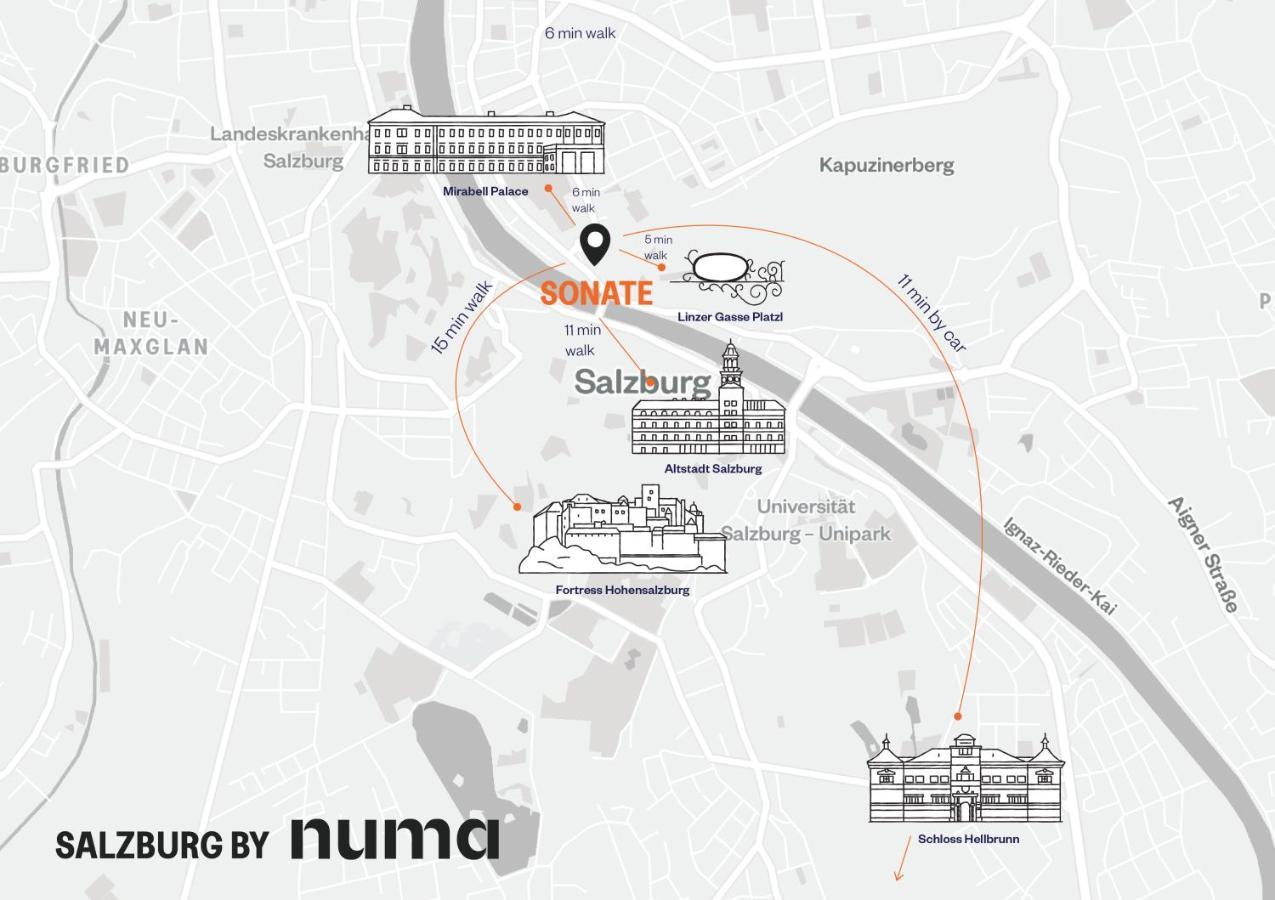 Апартаменти Numa Salzburg Sonate Екстер'єр фото